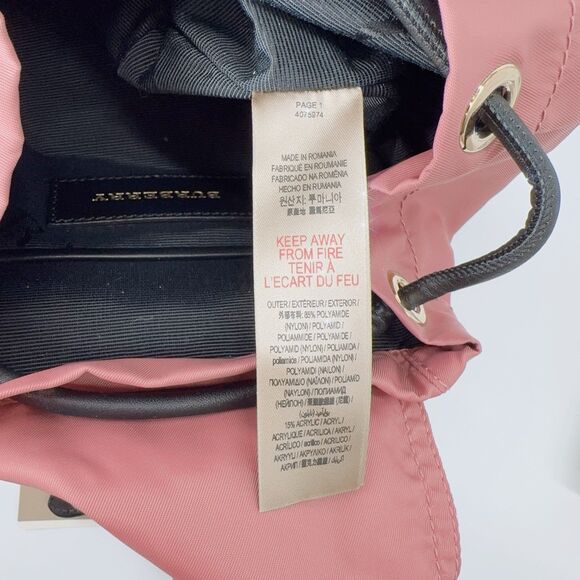 Burberry Small Rucksack Crossbody Backpack Mauve Pink Authentic Limited Edition main image 7